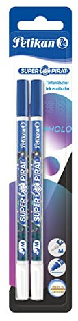 Pelikan 814676 Tintenlöscher Super-Pirat Shine, Strichstärke M (Multi), 2 Stück