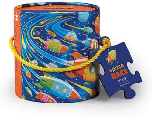 Bertoy 3803240 - Mini Kanister Puzzle, Space Race, 24 Teile