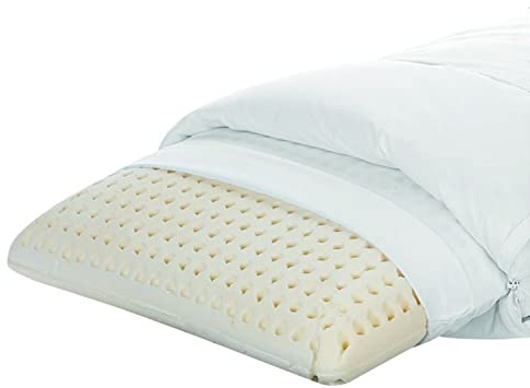 Daunen Step Kissen mit Spezialkern Perla Memo | 50x80 cm | Classic - Rücken- und Seitenschläfer