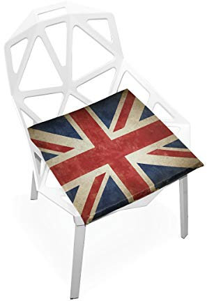 linomo Jahrgang UK Flagge Union Jack Englisch England Memory Foam Stuhlkissen Sitzkissen für Kinder, 40 x 40 cm