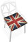 linomo Jahrgang UK Flagge Union Jack Englisch England Memory Foam Stuhlkissen Sitzkissen für Kinder, 40 x 40 cm