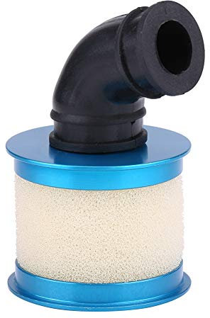 VGEBY Filtro Aria RC, Resistente Lega di Alluminio in Scala 1:10 Telecomando Filtro Aria per Auto Accessori per Pezzi di Ricambio RC per HSP 94122/188 1/10 Veicolo Modello RC(Blue)