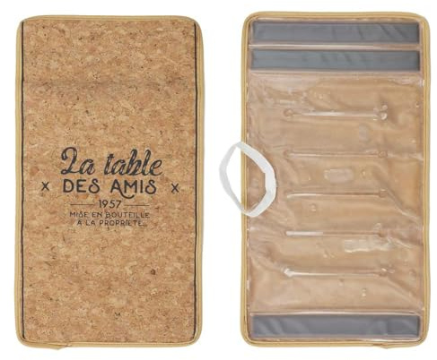 COOK CONCEPT Flaschenkühler Holz und Kork Verstellbar Braun