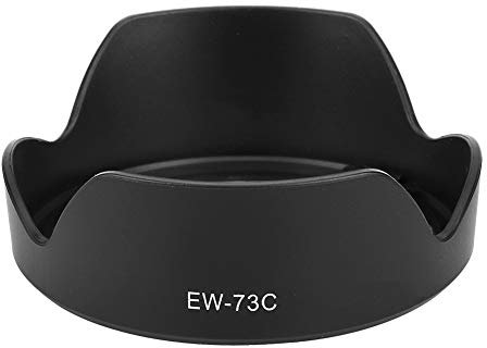Sxhlseller EW-73C Gegenlichtblende für EF-S 10-18 Mm 1: 4,5-5,6 is STM-Objektiv, Hochwertiger Kunststoff Zum Schutz des Objektivs, Design der Mittelklemme Zur Vermeidung von
