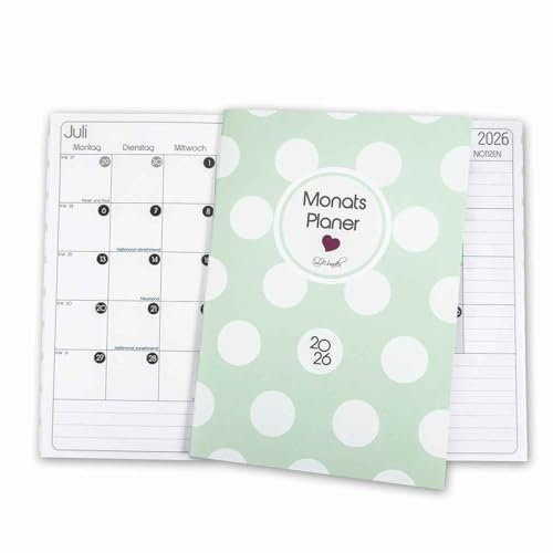 SinnWunder® 2026 Premium Monatskalender als Heft für die Handtasche – Din A5
