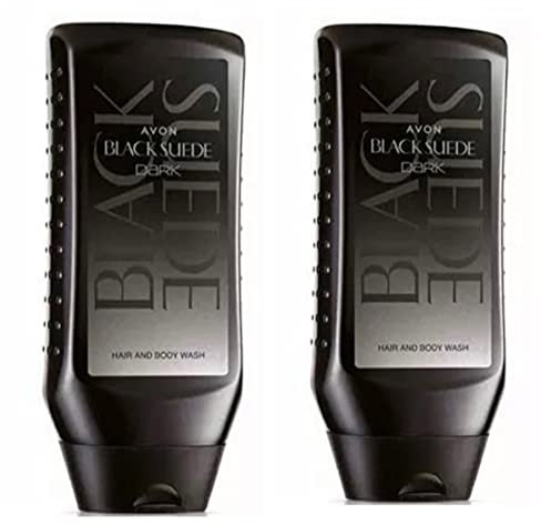 Avon Herren-Haar- und Körperwaschmittel aus schwarzem Wildleder, 250 ml (500 ml), 2 Stück