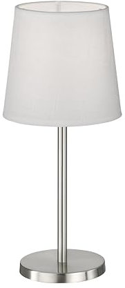 easy! BY FHL Moderne, Zeitlose Nachttischlampe, Schreibtischlampe, Bettlampe In Weiß | 1x E14 Max. 25 Watt, Leuchtmittel Exklusive