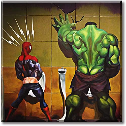 HL Lospeces Kits de pintura de diamantes para adultos y niños, cobertura completa del lienzo, diamantes redondos de imitación, arte de bordado, Spiderman y Hulk, 30 x 41 cm