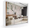 ALTDECOR Kleiderschrank mit Spiegel und Schiebetüren, kugelgelagerte Führungsschienen und Aluminium-Leisten, LED-Beleuchtung (weiß + 16 Farben) und Fernbedienung - DEBI - 240 cm Weiß