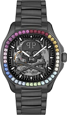 Philipp Plein Men Analogue Automatic Watch $keleton $pectre
