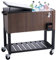 VEVOR Carro Enfriador Rodante para Exteriores de 7,5 L Carro Portátil para Bebidas y Hielo con Ruedas Aislamiento de Larga Duración 890x470x830 mm para Terraza Jardín Patio Fiesta Bar Bebida, Marrón