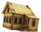 kowaku 1/72 Miniatur-Holzhaus, Architekturszene, Modellsammlung, Ornamente, Holzpuzzle, zerlegbar, für Sandtisch, Modelleisenbahn-Zubehör,