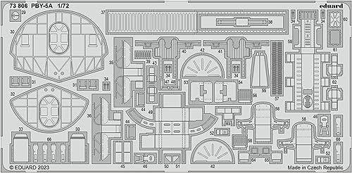 Eduard Sprue Brothers 1:72 Farbe PE – PBY-5A Catalina Detail-Set (ACA/H2K Kit), EDU73806