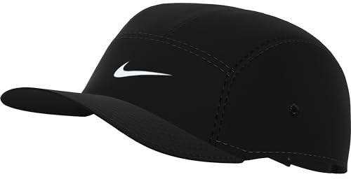 Nike Dri-Fit Fly Unstrukturierte Swoosh-Cap, Black/Anthracite/White, FB5624-010, M/L