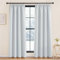 KGORGE Weiße Gardinen mit Kräuselband Thermovorhang Hitzeschutz 2er Set 220 x 140 cm(HxB) Blickdichte Vorhänge Wohnzimmer Thermo Verdunklungsgardine für Schiene, Grauweiß
