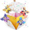 Geschenkbox Geburtstag,Geschenkkarto Geburtstag,Geschenkbox DIY Schmetterlings, Geschenkbox DIY,Schmetterlinge Gift Box,12.5 * 12.5 * 12.5cm/4.9x4.9x4.9 inch