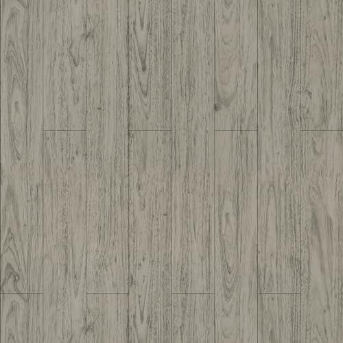 Reqfen Piastrelle autoadesive effetto legno grigio, 15 x 90 cm, 12 pezzi, per soggiorno, camera da letto, cucina, 15 x 90 cm