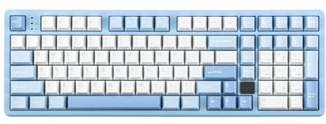 MechLands LEOBOG Hi98 Aluminium-Legierung kabelgebundene Gaming-Tastatur, 98% Hot Swappable Custom Keyboard, programmierbare mechanische Tastatur mit FR4-Platte, NKRO, RGB für Win/Mac/Linux (Blau)