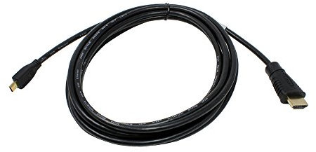 3 Meter HDMI Kabel kompatibel mit Sony Alpha 6300 ILCE-6300, Ethernet, Audio Rückkanal, Full HD 3D, DSC fähig, 19polig, 2160p/24Hz, HDMI (Typ: A-Stecker) zu micro HDMI (Typ: D-Stecker)