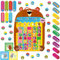Magnetische Töpfchen-Trainingstafel, Belohnungstafel zum Töpfchentraining mit Tieren, 50 Wiederverwendbare Tiermagnete Plus 45 Sticker und Aufbewahrungstasche, perfekt für Jungen & Mädchen