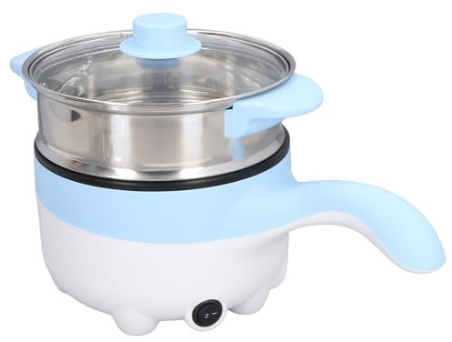 Car Electric Cooking Pot 24V 2L Portable Multifunction Skillet with Stainless Steel Steaming Pot Plug for Picnic Camping