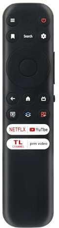 Replacement IR Remote RC902N FMR1, Fit for TCL 4K Smart TV 4 5 6 Series 43S446 50S446 55S446 65S446 75S446 85S446; 50S546 55S546 65S546 75S546; 55R646 65R646 75R646; 98R754; 85X925Pro;No Voice