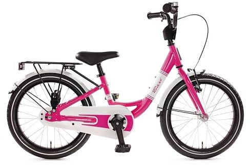 Bachtenkirch BAXI 18 Zoll Kinderfahrrad für Kinder ab ca. 4 Jahren - Höhenverstellbares Kinderfahrrad mit Rücktritt (Pink)
