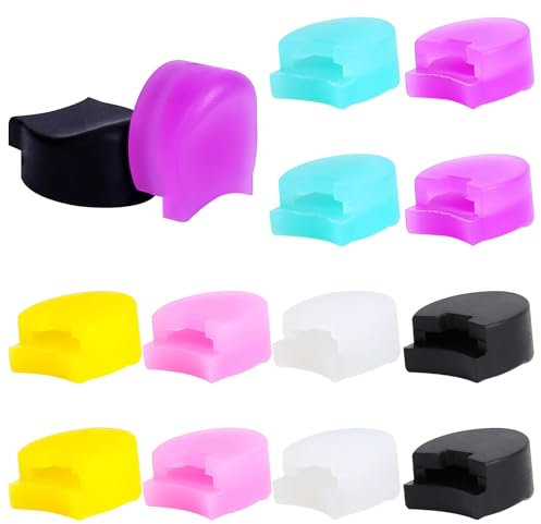 12 Stück Klarinette Silikon Thumb Daumen Rest Klarinetten und Oboen Daumenschoner 6 Farben Daumenkissen Klarinetten Zubehör für Klarinette Holzblasinstrumente
