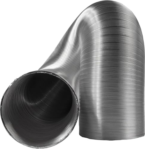16 cm / 160 mm Alurohr - 3 m lang Flexibler Belüftungsrohs - für Wäschetrockner Abzugshaube, Rohrventilator, Klimaanlagen - Luftkanal Einlas, Ablufts chlauch für Gewächshauszelte, Growbox