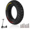 HPGAAVD 10 x 3 Zoll E Scooter Solid Reifen，255 x 80 (80/65-6) Vollgummireifen für Kukirin G3/Kaabo Wolf Warrior/Kugoo M4 /Mantis 10/Dualtron Zero 10X，10 Zoll Anti-Rutsch und Anti-Punktur Ersatzreifen