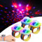 BORDEAG LED Disco Ball Licht: 4 Stück Tragbare Mini Musikgesteuerte Disco Party Lichter, Wiederaufladbares Stroboskop USB Aufladen, Für Party DJ Club Nachtlicht (Blau)