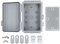 Junction Box, 3,9 x 5,9 x 3,5 Zoll wasserdichtem Outdoor -Elektrokasten, ABS -Kunststoff -Projektbox mit Edelstahlscharnier für WLAN -Elektronik