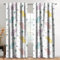 Kzzfqxb Kinder vorhänge 117x138cm 2 Paneele Elefantenbabys kleine Bäume Gräser Fensterdekoration für Kinder Mädchen Jungen Schlafzimmer Kinderzimmer Wohnzimmer