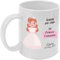 Adri. Taza Personalizada para comunión. Añade el nombre y la fecha. Regalo Original. Mi Bautizo. Capacidad 350 ml. (25, dibujo niña)