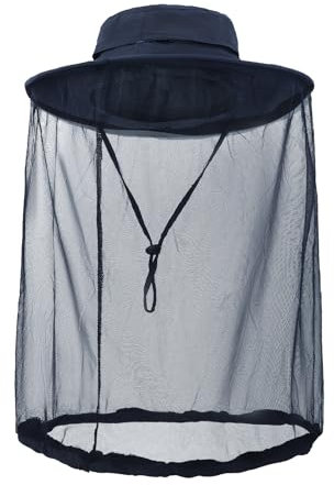 IPENNY Chapeau de Soleil avec Moustiquaire pour l’Extérieur Casquette de Safari Protection UV avec Filet Anti-Insectes