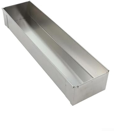 Yuanpgky Teglia da forno per cheesecake in acciaio inox, lunga 40,3 x 10 x 6,5 cm, con coperchio opzionale, per forno resistente, per matrimoni, feste e riunioni di famiglia, facile (A)