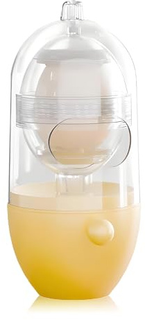 Flylin Egg Scrambler Shaker, Hand Pull Egg Mixer with Pulling Rope | Silicone, Eggs Yolk White Mixer, Manual Golden Egg Spinner, In Shell Scrambler, Portable Kitchen Gadget,for Breakfast