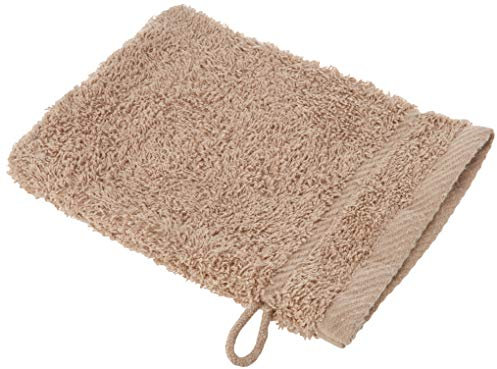 De Witte Lietaer Collection H Lot de 6 Gants de Toilette Coton Beige Taupe 15 x 21 cm