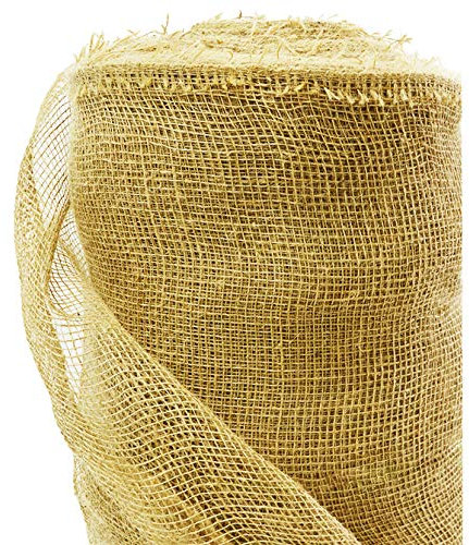Roban Fashion Jute Jutenetz Jutegewebe Jutestoff für Pflanzen Winterschutz Dekoration Haus und Garten 100cm Breite 1m Länge