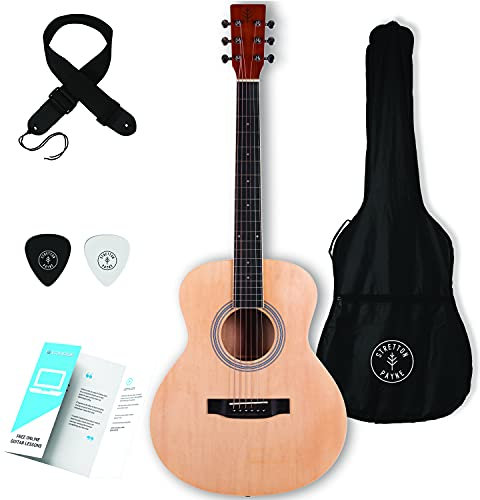Stretton Payne GA Mini Akustikgitarre mit Stahlsaiten, 91,4 cm, ¾ Größe, Grand Auditorium Korpus, Limited Edition, Academy Serie, mattes Finish, Natur