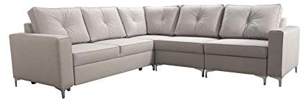 All4All Ecksofa Paul III Polstersofa mit Schlaffunktion Bettkasten Sofa Couch Wohnlandschaft Eckcouch Möbel Links Rechts (Rechts)