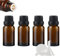 ZEOABSY 4 Stück Leer 15ml Braunglas Flasche mit Tropfmontur Originalitätsverschluss, Tropfflasche Braun mit Schwarz Schraubverschluss Glasflaschen für Ätherisches Öle Essenzen Aromatherapie