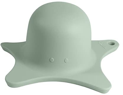 Kindsgut Duschhilfe, für Kinder, aus Silikon, in niedlicher Seestern Form, elegantes Design, Unterstützung beim Haare waschen, unisex, Pistazie