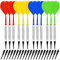 Acboor Dartpfeile mit kunststoffspitze, 12 Dartpfeile Soft Darts Pfeile Set mit 100 Kunststoff Dartspitzen Soft Darts Pfeile Set für Junge Leute und Alte Leute Innenaktivitäten