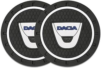 Car Non-slip Cup Holder Coaster Rubber Decor Mats For Dacia Duster 2010 Mcv Sandero Logan Car Accessories 2pcs