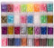 32PCS Paillettes Chunky Glitter Maquillage, Flocons de Feuille Nail Art Holographique, Fluorescent Paillette pour Visage, Qualité Cosmétique, Chunky Holographic Glitter for Nail Body, DIY