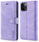 TOHULLE Case for iPhone 11 Pro Max, Premium PU Leather Wallet Case with Card Holder Kickstand Magnetic Closure Shockproof Flip Folio Case Cover Compatible with iPhone 11 Pro Max (6.5 Inch) - Purple