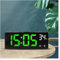 ZGXNYI Retro Alarm Clock - Voice Control, Dual Alarm, Snooze, Night Mode, 12/24H LED Display