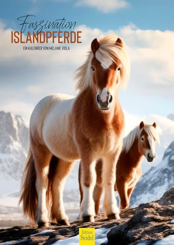 Edition Seidel Premium Kalender Faszination Islandpferde 2025 Format DIN A3 Wandkalender Pferdekalender Island Pferd Tiere Fohlen Stute Hengst Pony Melanie Viola