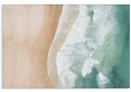 Stupell Industries Sisi and Seb Kunstdruck auf Leinwand, Motiv Aerial Sea Waves